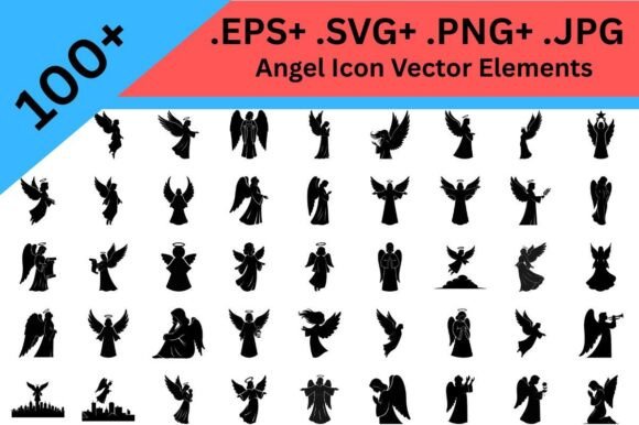 Angel Silhouette Bundle: Crafting Illustrations