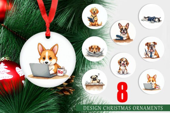 Corporate Canine Ornament Illustrations Review