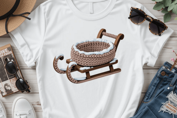 Crochet Winter Sleigh PNG: A Designer Review