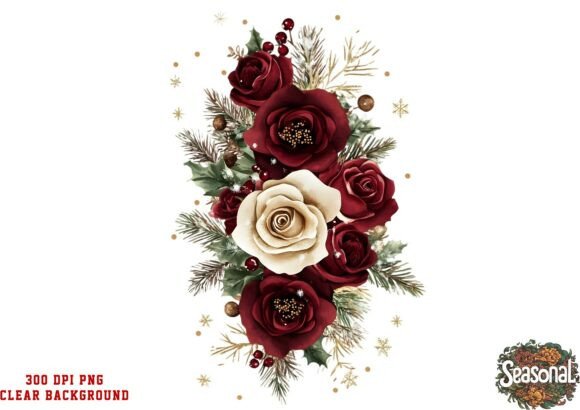Dark Red Rose Bouquet Clipart & Illustrations Review