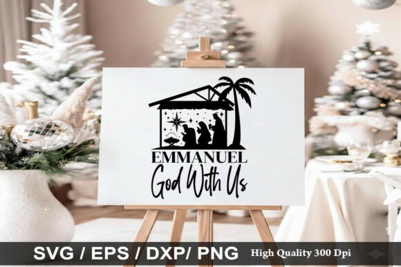 Emmanuel God with Us SVG: Illustrations for Faith Brands