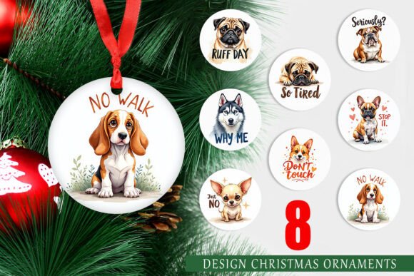 Grumpy Dog Big Eye Ornament Illustrations Review