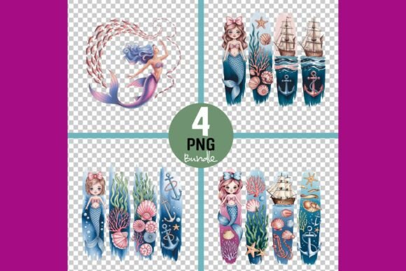 Mermaid Ocean Bundle: Illustrations for Branding