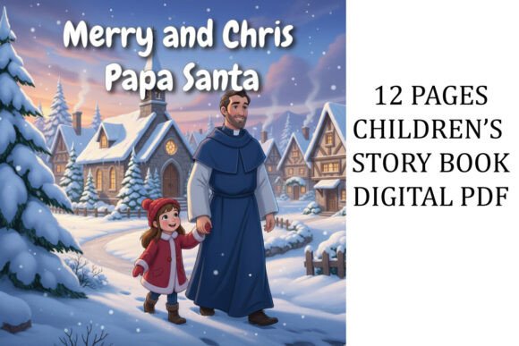 Merry and Chris Papa Santa Illustrations