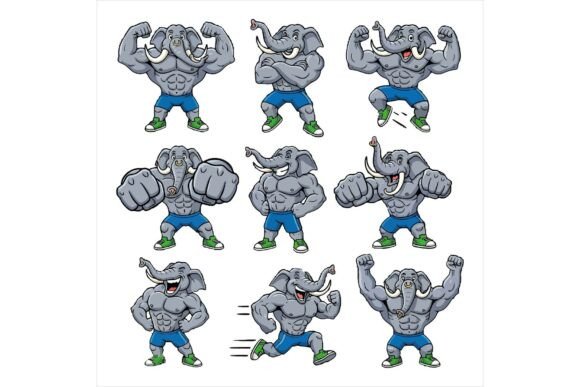 Review: Cartoon Elephant Characters Freebie for Branding
