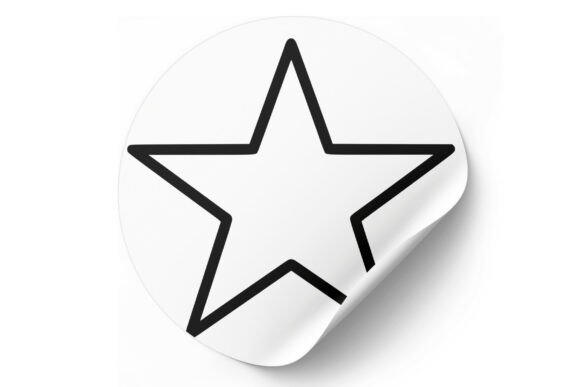 Star Outline SVG: Simple Star Line Illustrations