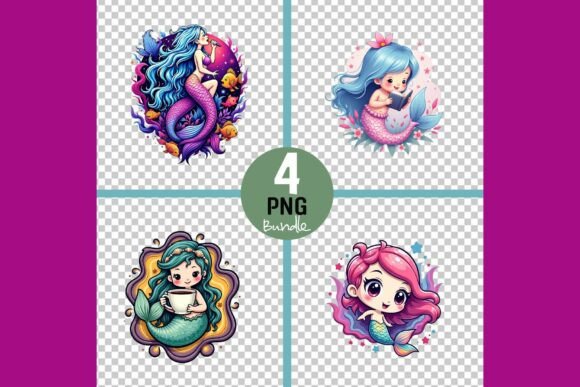Vibrant Mermaid Illustrations Bundle Review