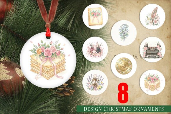 Vintage Letter Floral Ornament PNG & Illustrations