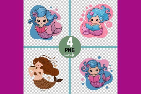 Whimsical Mermaid Illustrations for Branding